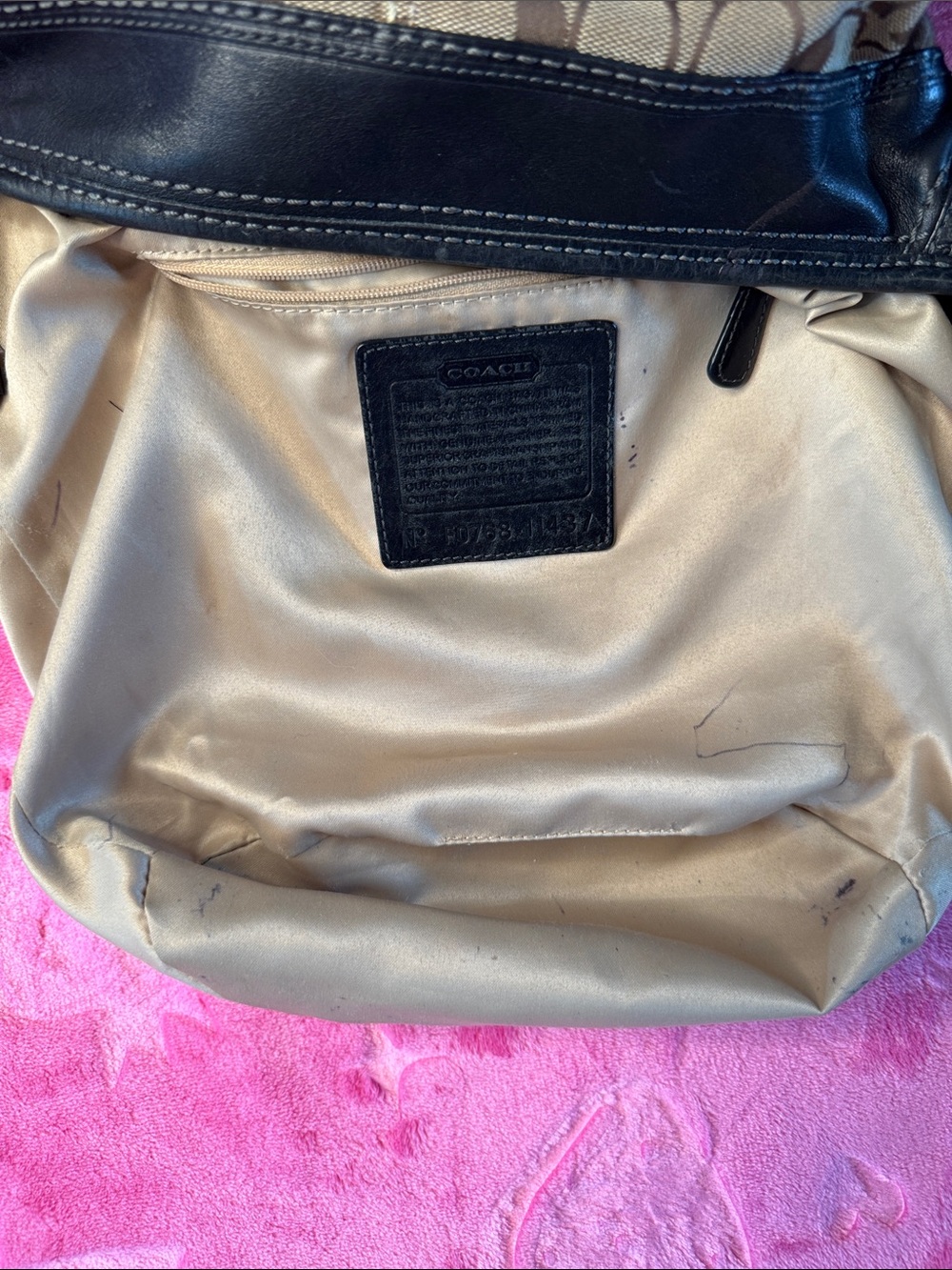 Coach Bleeker Canvas/Leather Duffel Bag - Thick Leather, Heavy Hardware - Picture 3 of 14